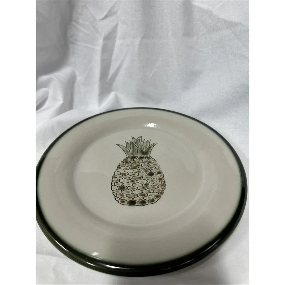 Louisville Stoneware‎ Pottery Pineapple Luncheon Plate 9-1/4
